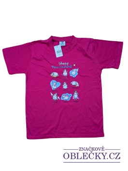 Zvětšit Růžové triko s obrázky pro holky outlet Tshirt