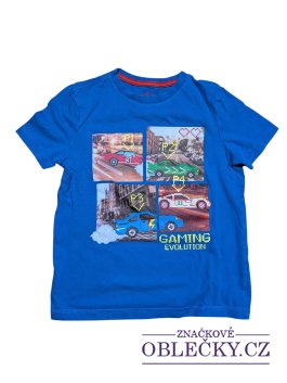 Zvětšit Modré triko s obrázkem pro kluky secondhand F&F