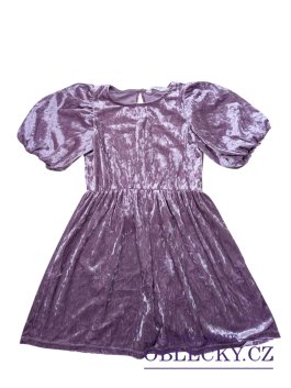 Zvětšit Semišové šaty fialové pro holky secondhand H&M