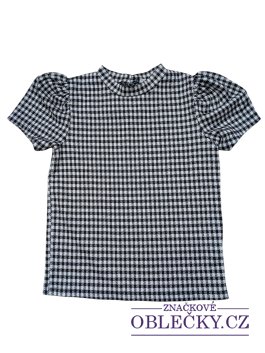 Zvětšit Kostkované triko bílé černé pro holky secondhand girlswear