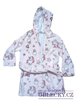 Zvětšit Růžový župan s jednorožci pro holky secondhand Shein