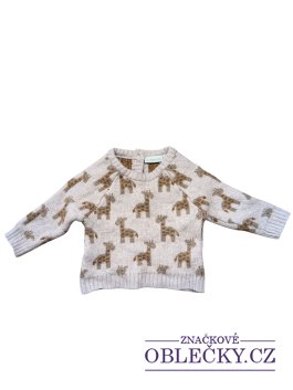 Zvětšit Světlý svetr se zvířátky pro kluky secondhand Jojo Maman Bébé