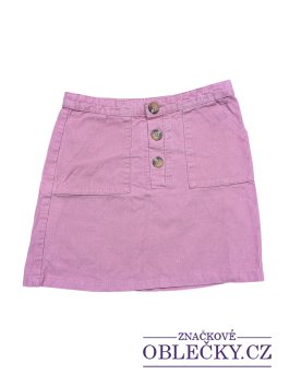 Zvětšit Manšestrovaná sukně růžová pro holky secondhand girlswear