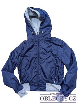 Zvětšit Tmavá šusťáková bunda pro holky secondhand Please Luxury