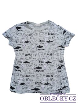 Zvětšit Zelinkavé triko s obrázky pro kluky secondhand KappAhl