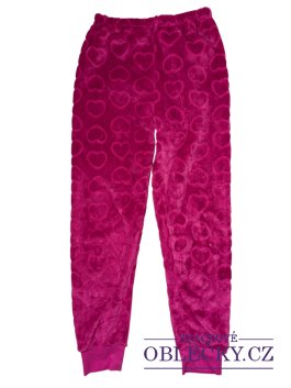 Zvětšit Huňaté kalhoty růžové pro holky secondhand YD