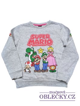 Zvětšit Šedá mikina Super Mario pro holky secondhand George