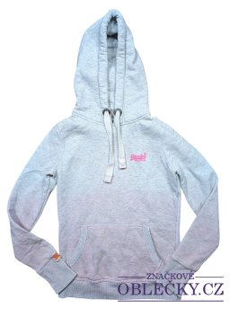 Zvětšit Šedo růžová mikina žíhaná pro holky secondhand Superdry