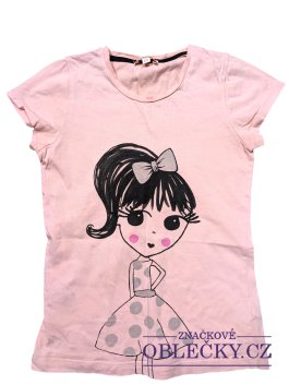 Zvětšit Růžové triko s obrázkem pro holky secondhand bluezoo