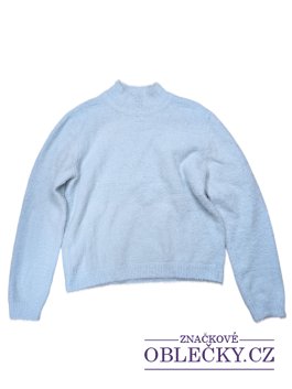 Zvětšit Světle modrý chlupatý svetr pro holky secondhand Cropp