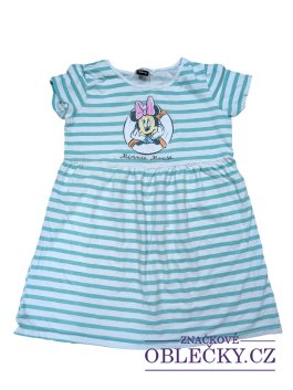 Zvětšit Zeleno bílé pruhované šaty Minie pro holky secondhand Disney
