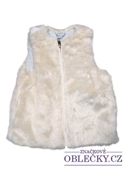 Zvětšit Světle růžová chlupatá vesta pro holky outlet TU