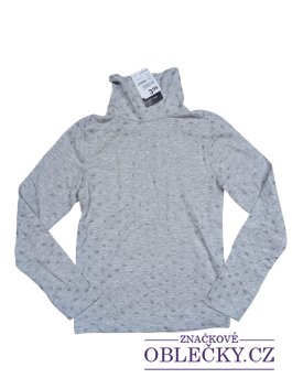Zvětšit Šedé elastické triko se třpytivými puntíky pro holky outlet Oeko Tex