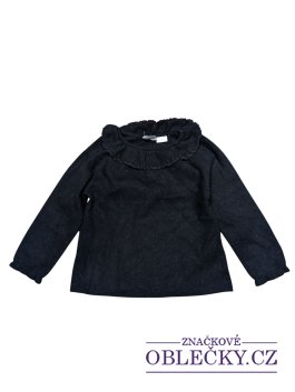 Zvětšit Černý svetr s volánky pro holky secondhand Zara