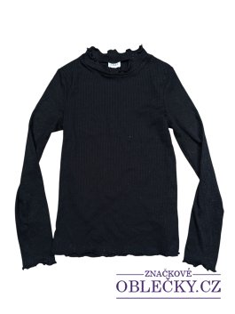 Zvětšit Černé elastické triko žebrované pro holky secondhand F&F