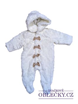 Zvětšit Bílá zimní kombinéza chlupatá pro holky secondhand mamas&papas