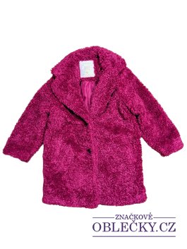 Zvětšit Vínový kabát huňatý pro holky secondhand Matalan