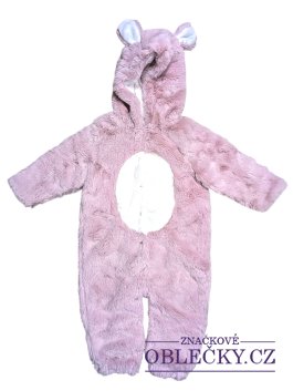 Zvětšit Růžový zateplený overal chlupatý pro holky secondhand Next