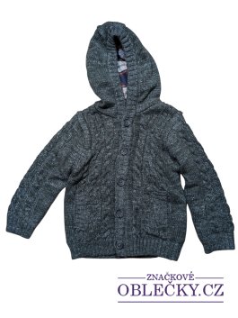 Zvětšit Pletená svetrová bunda tmavá pro kluky outlet Rebel