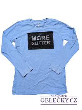 Zvětšit Světle modré triko se třpytkami pro holky secondhand Tchibo