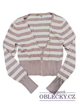 Zvětšit Pruhovaný slabší svetřík pro holky secondhand GreenPoint