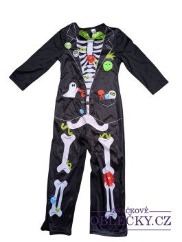 Zvětšit Halloweenské oblečení kostlivce pro kluky secondhand TU