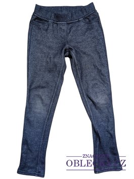 Zvětšit Šedo černé kalhoty pro holky secondhand C&A