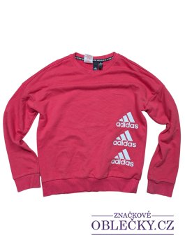 Zvětšit Růžová mikina pro holky secondhand Adidas