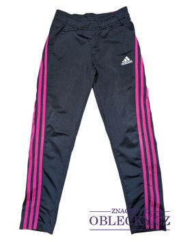 Zvětšit Černo růžové sportovní kalhoty pro holky secondhand Adidas