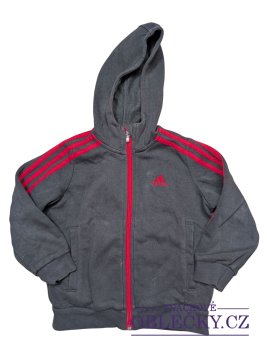 Zvětšit Šedo červená mikina pro kluky secondhand Adidas
