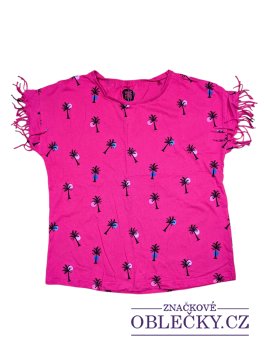 Zvětšit Růžové triko s palmami pro holky secondhand Young Style