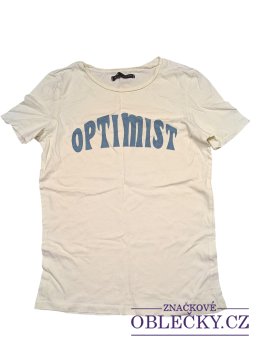 Zvětšit Světlé triko s nápisem pro holky secondhand Sinsay