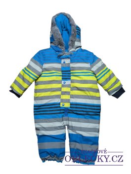 Zvětšit Pruhovaná zimní kombinéza pro kluky secondhand Zip Zap