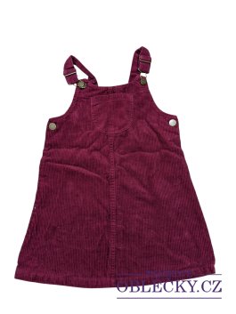 Zvětšit Vínová manšestrová šatovka pro holky secondhand Nutmeg