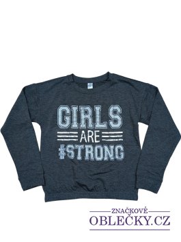 Zvětšit Slabá šedá mikina pro holky secondhand Reflex Girls