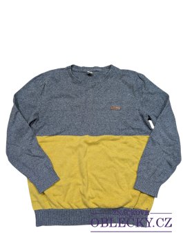 Zvětšit Šedo žlutý svetr slabý pro kluky secondhand Yigga