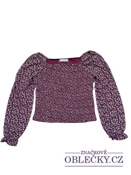 Zvětšit Vínová halenka se vzorem pro holky secondhand Primark