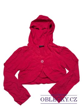 Zvětšit Červená crop mikina s kapucí pro holky secondhand George