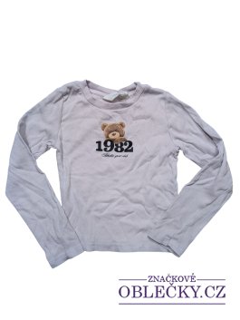 Zvětšit Světlé triko žebrované pro holky s obrázkem secondhand H&M