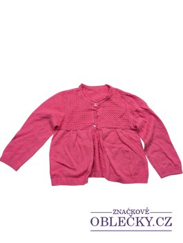 Zvětšit Růžový svetr na knoflíky pro holky secondhand George