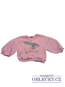 Zvětšit Růžová mikina s dinosaurem pro holky secondhand Jessyca Kids