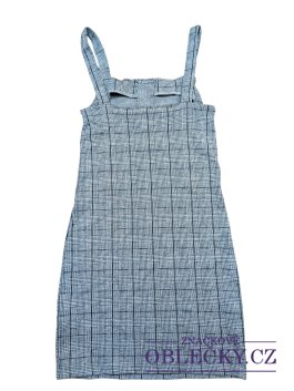 Zvětšit Vzorované šedé šaty pro holky secondhand New Look