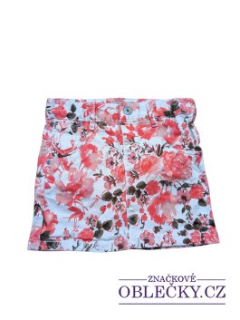 Zvětšit Džínová sukně kytkovaná pro holky secondhand Name it