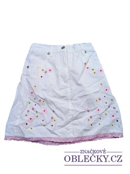 Zvětšit Bílá sukně s kytičkami pro holky secondhand Xmail