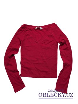 Zvětšit Červené triko žebrované pro holky secondhand H&M