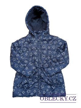 Zvětšit Tmavě modrá zimní bunda s hvězdičkami pro holky secondhand Losan