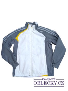 Zvětšit Šedo bílá sportovní bunda pro kluky secondhand Adidas