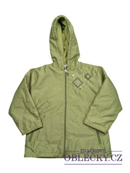 Zvětšit Zelená šusťáková bunda s fleecem pro holky secondhand 