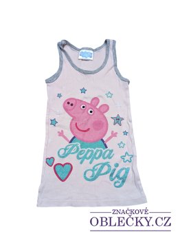 Zvětšit růžové tílko pro holky peppa pig