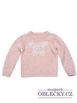 Zvětšit růžový svetr pro holky secondhand 